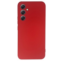 Lemontti Husa Silicon Soft Slim Samsung Galaxy A54 5G Rosu (material mat si fin, captusit cu microfibra)