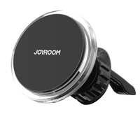 Joyroom Suport Auto Magnetic cu încarcare wireless Qi, MagSafe, 15 W, rotatie 360 grade + Cablu Type-C, prindere la sistemul de ventilatie, Argintiu