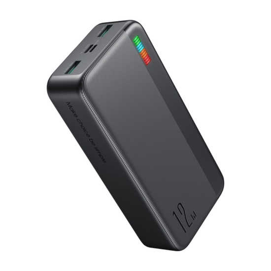Joyroom Acumulator Extern Dazzling Series Quick Charge 30000mAh, 12W, LED, 2 porturi USB, Negru