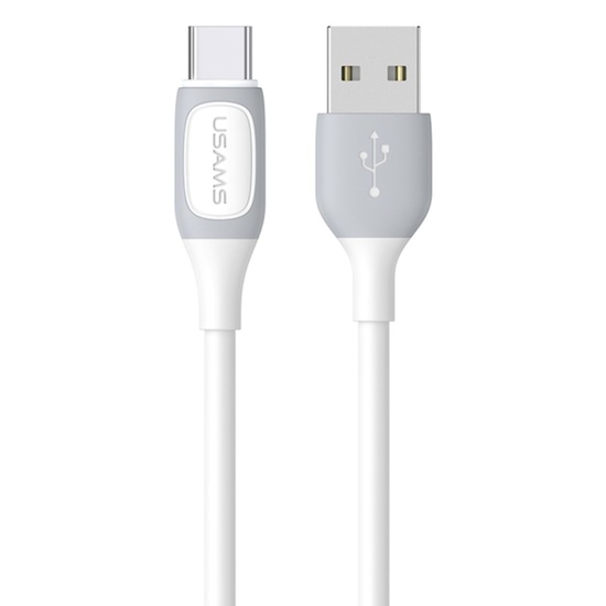 Usams Cablu Jelly Series Fast Charging USB la Type-C, 3A, 1m, Alb