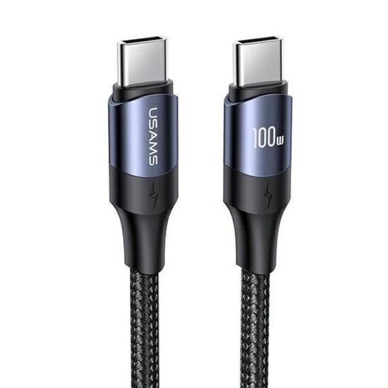 Usams Cablu US-SJ524 Type-C la Type-C PD, Fast Charging, 100W, 1.2m Negru