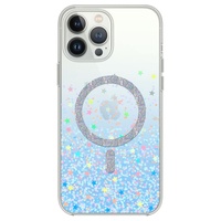 	Devia Husa Shiny Series Original Design Magnetic iPhone 15 Pro Transparent / Albastru