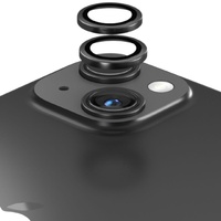 Devia Folie Sticla Camera Peak Series iPhone 15 / 15 Plus pachet de 2 buc Negru