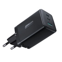 Joyroom Set Incarcator Retea Fast Charging 65 W,  2x USB C si  1x USB , cablu Type-C la Type-C  100 W, 1 m, Negru