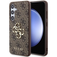 Guess Husa PU 4G Metal Logo Samsung Galaxy S24 Plus Maro