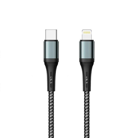 Prestico Cablu T10 Type-C la Lightning Fast Charge, PD, 30W, 1m, Negru