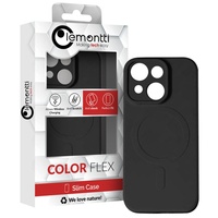 Lemontti Husa Silicon iPhone 15 Plus MagSafe Negru