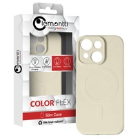 Lemontti Husa Silicon iPhone 15 MagSafe Crem