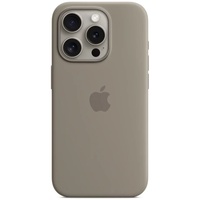 Apple Husa Originala Silicon iPhone 15 Pro Max, MagSafe, Clay
