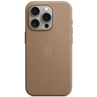 Apple Husa Originala FineWoven iPhone 15 Pro, MagSafe, Taupe