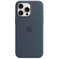Apple Husa Originala Silicon iPhone 15 Pro Max, MagSafe, Storm Blue