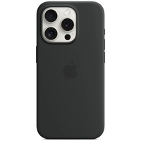 Apple Husa Originala Silicon iPhone 15 Pro Max, MagSafe, Black