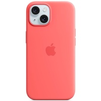 Apple Husa Originala Silicon iPhone 15 Plus, MagSafe, Guava