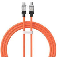 Baseus Cablu Type-C la Type-C CoolPlay Series Fast Charging, 100W, 1m, Portocaliu