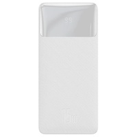 Baseus Acumulator extern Bipow Digital Display 20000mAh, 15W, cablu Micro USB , Overseas Edition, Alb
