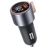 Mcdodo Incarcator Auto Dual Port 1x USB, 1x Type-C Digial Display, PD Fast Charging, 75W, Negru