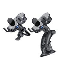 Mcdodo Suport Auto Magnetic ZN Series Dual Coil cu încarcare wireless, 15W, Negru