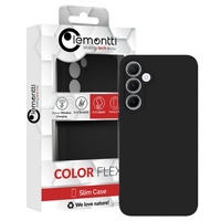 Lemontti Husa Silicon Soft Slim Samsung Galaxy A35 Negru (material mat si fin, captusit cu microfibra)