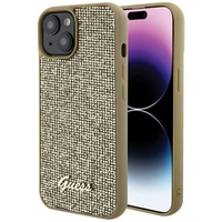 Guess Husa Square Mirror Script Logo iPhone 15 Auriu