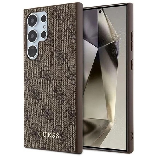 Guess Husa 4G Metal Gold Logo Samsung Galaxy S24 Ultra Maro 