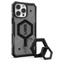 UAG Husa Pathfinder Clear MagSafe iPhone 16 Pro Max Ash/Black Stand