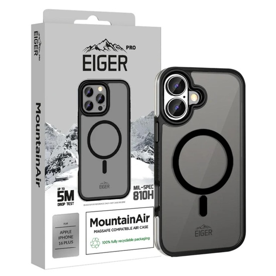 Eiger Husa Pro MountainAir MagSafe iPhone 16 Plus Negru