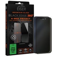 Eiger Folie Sticla Privacy Mountain Black Edge 360 iPhone 16 Pro Max