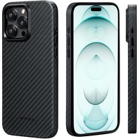Pitaka Husa MagEZ Pro 4 Aramida 1500D iPhone 15 Pro, MagSafe Negru / Gri