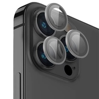 Devia Folie Sticla Camera Peak Series iPhone 16 Pro / 16 Pro Max pachet de 3 buc Gri