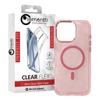 Lemontti Husa Glitter MagSafe iPhone 16 Pro Max Roz