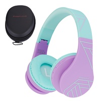 PowerLocus Casti pentru copii, Wireless, P1 Teal Purple