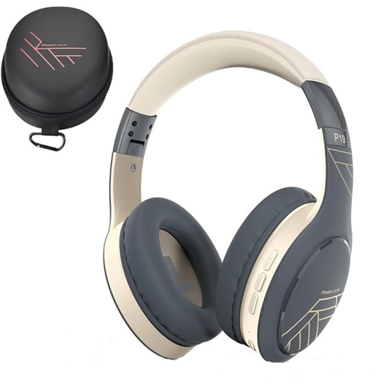 PowerLocus Casti Bluetooth Wireless Over-Ear P19 Asphalt Grey
