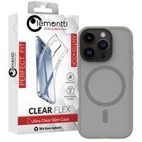 Lemontti Husa Hybrid MagSafe iPhone 16 Pro Gri