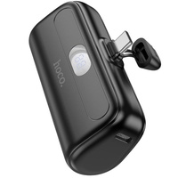Hoco Acumulator extern Digial Display 5000mAh, 5V/2A, conector USB-C, Negru