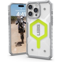 UAG Husa Pathfinder Clear MagSafe iPhone 15 Pro Max Active Neon