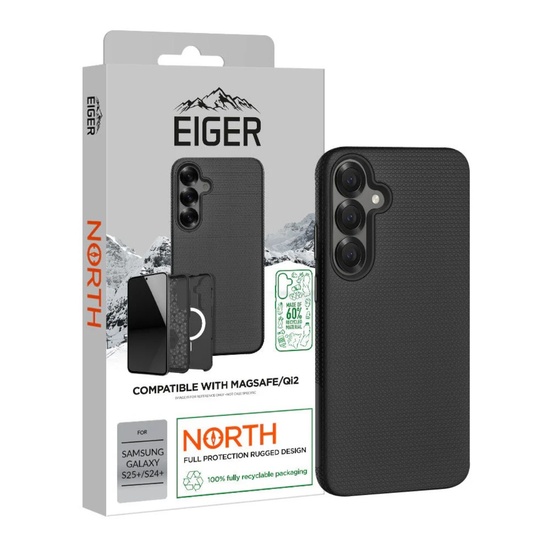 Eiger Husa North Magsafe GRS Samsung Galaxy S25 Plus / S24 Plus Black