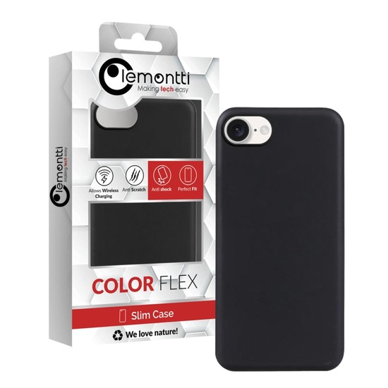 Lemontti Husa Silicon Soft Slim iPhone 16e Negru