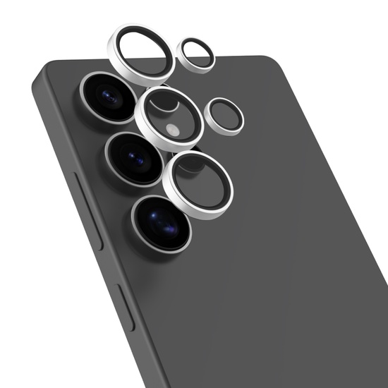 Devia Folie Sticla Camera Peak Series Samsung Galaxy S25 Ultra, pachet de 5 buc Transparent