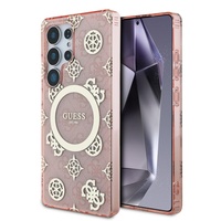 Guess Husa 4G Gold Electroplated Peony Pattern Samsung Galaxy S25 Ultra Roz