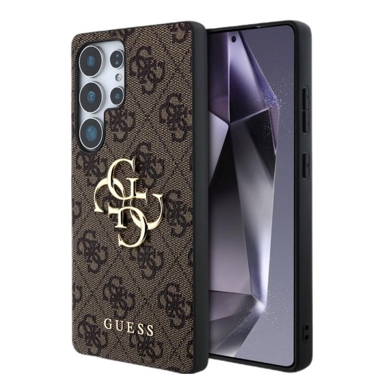 Guess Husa PU 4G Metal Logo Samsung Galaxy S25 Ultra Maro