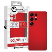 Lemontti Husa Silicon Silky Samsung Galaxy S25 Ultra Rosu