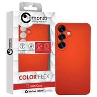 Lemontti Husa Silicon Soft Slim Samsung Galaxy S25 Portocaliu