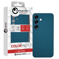 Lemontti Husa Silicon Silky Samsung Galaxy S25 Albastru