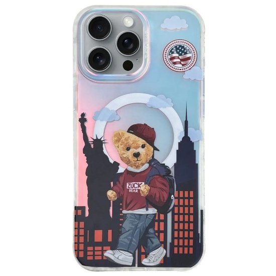 Zuck Bear Husa Darnell Frosted Laser New York MagSafe iPhone 16 Pro