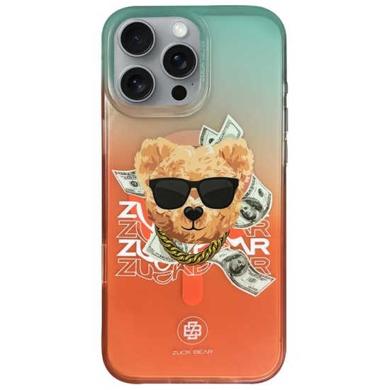 Zuck Bear Husa Harold MagSafe iPhone 16 Pro Max Portocaliu