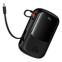 Baseus Acumulator extern QPow Pro+ 20000mAh, 22.5W, Lightning, 2xType-C, USB, cablu USB-C, Negru