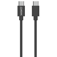 Mako Cablu Fast Charge PD 66W Type-C la Type-C, 2m, Black