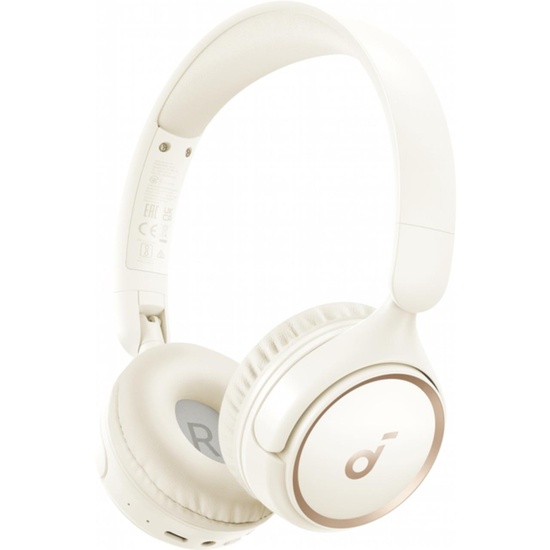 Anker Casti Wireless Bluetooth On-Ear Soundcore H30i Design Pliabil, Pure Bass, Alb