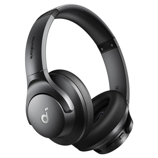 Anker Casti Wireless Bluetooth Over-Ear Soundcore Life Q20i,Hybrid Active Noise Cancelling, Big Bass, Transparency Mode, Negru