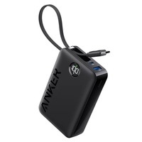 Anker Acumulator extern 335, 20K, 22.5W, USB-C, USB-A, PowerDelivery, cablu USB-C, Negru